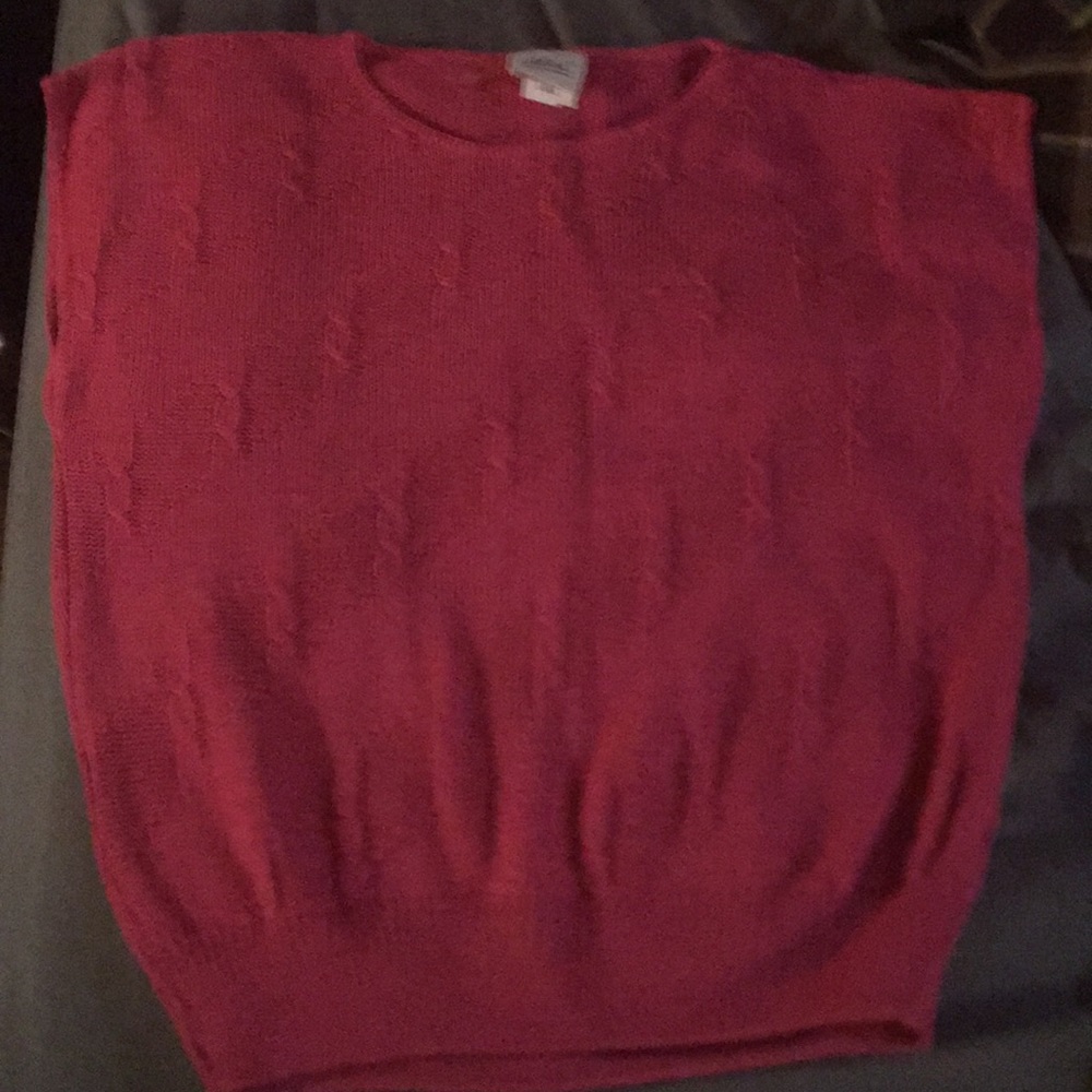Vintage Alicia Pink Sleeveless Sweater EUC